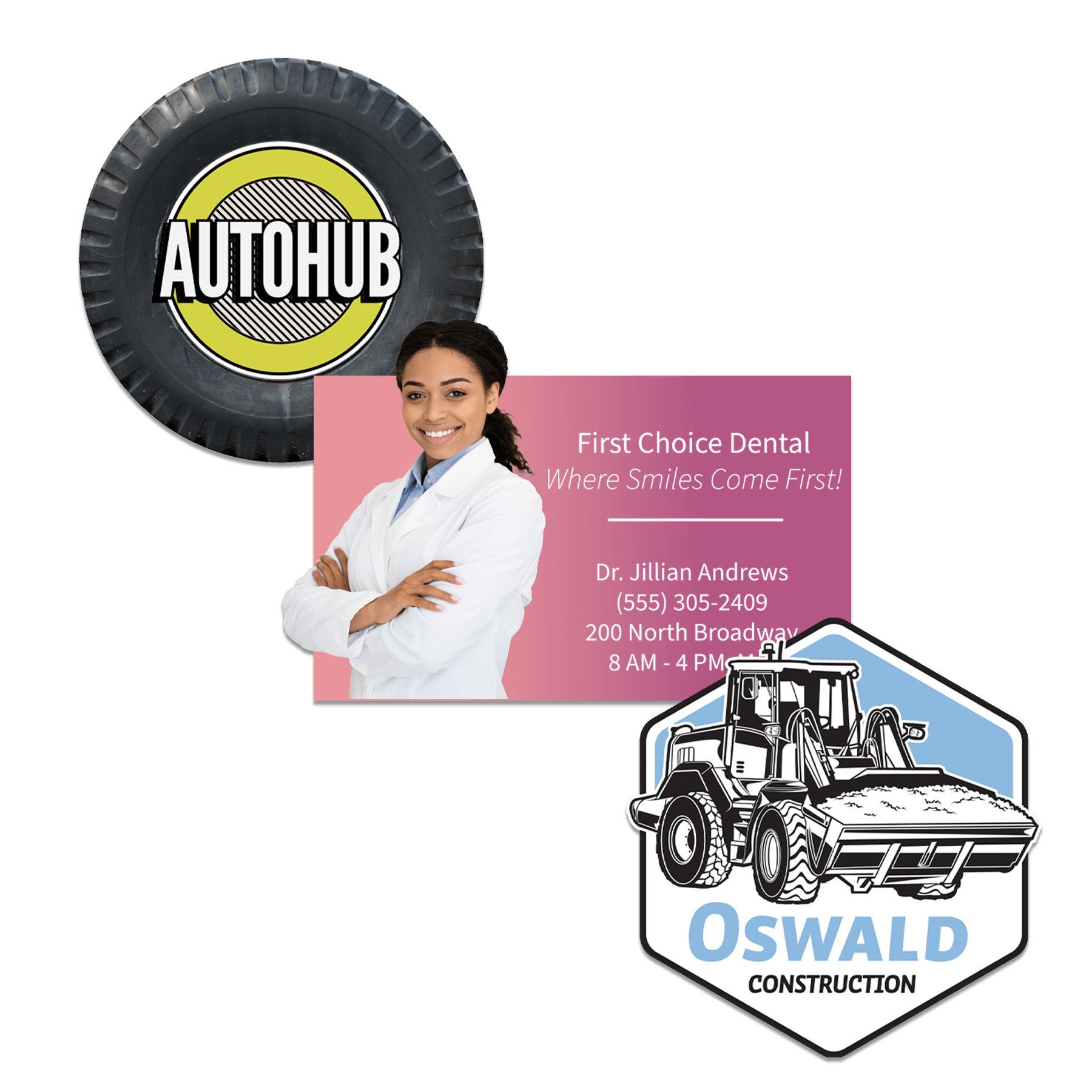 9 Sq. Inch Custom Indoor Magnet 20 Mil                                